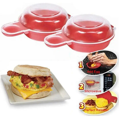 Microwave Egg Cooker - Hamburg Omelet Maker Kitchen Cooking Tool