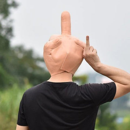 Middle Finger Mask - Middle Finger Funny Head Mask