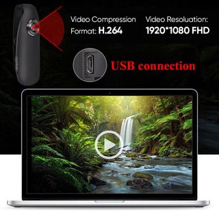 Mini Camera 1080P Video - Body Mini Spy Camera with Smart Motion Detection, Pocket Clip for Office, Law Enforcement, Security Guard, Home, Outdoors