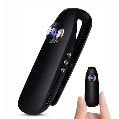 Mini Camera 1080P Video - Body Mini Spy Camera with Smart Motion Detection, Pocket Clip for Office, Law Enforcement, Security Guard, Home, Outdoors