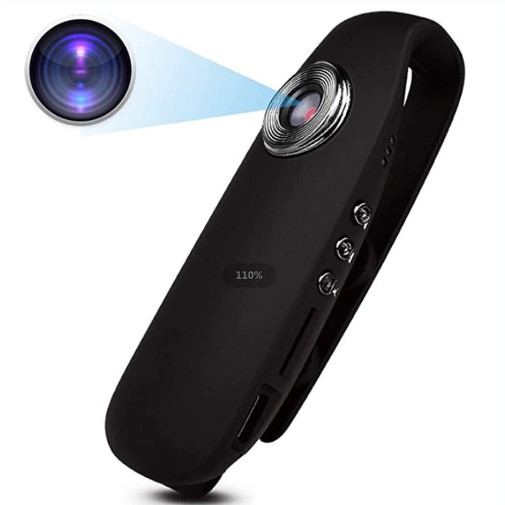 Mini Camera 1080P Video - Body Mini Spy Camera with Smart Motion Detection, Pocket Clip for Office, Law Enforcement, Security Guard, Home, Outdoors