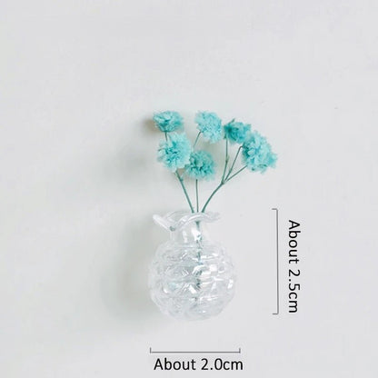 Mini Ceramic Vase Fridge Magnet – Adorable DIY Porcelain Planter for a Touch of Greenery in Your Kitchen