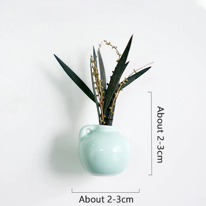 Mini Ceramic Vase Fridge Magnet – Adorable DIY Porcelain Planter for a Touch of Greenery in Your Kitchen
