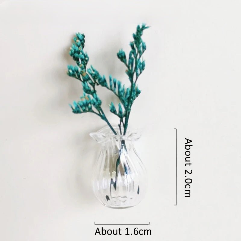 Mini Ceramic Vase Fridge Magnet – Adorable DIY Porcelain Planter for a Touch of Greenery in Your Kitchen