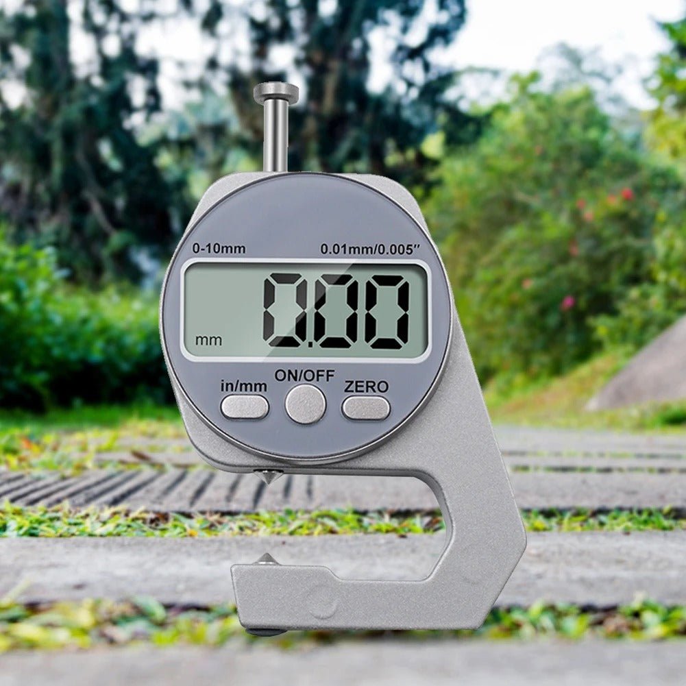 Mini Digital Thickness Gauge - With Large LCD Screen Display, for Thickness Measurement of Paper, Pipe, Sheet Metal