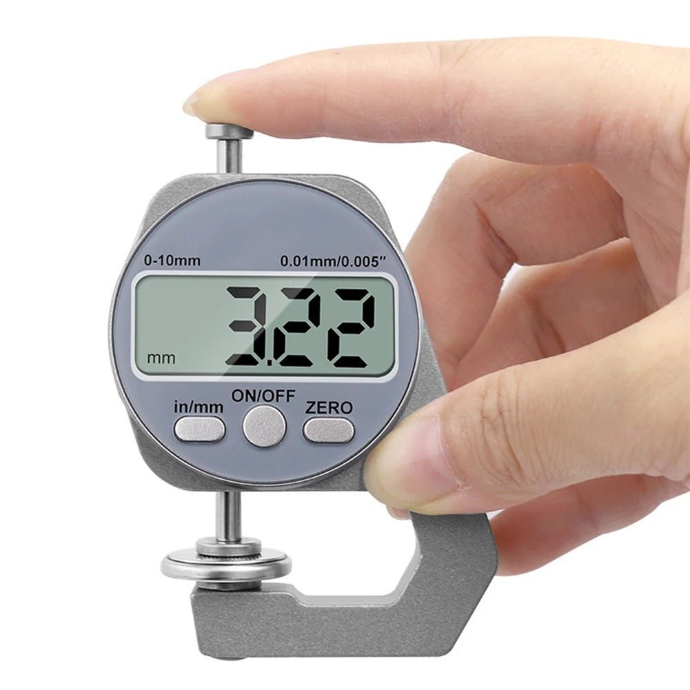 Mini Digital Thickness Gauge - With Large LCD Screen Display, for Thickness Measurement of Paper, Pipe, Sheet Metal