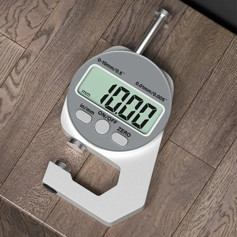 Mini Digital Thickness Gauge - With Large LCD Screen Display, for Thickness Measurement of Paper, Pipe, Sheet Metal