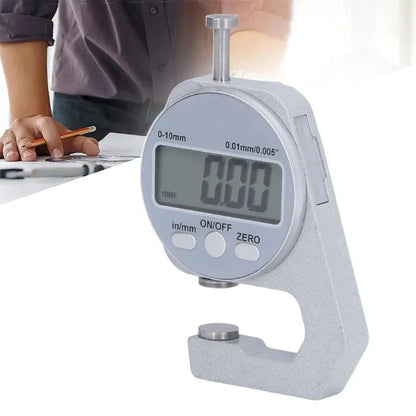 Mini Digital Thickness Gauge - With Large LCD Screen Display, for Thickness Measurement of Paper, Pipe, Sheet Metal