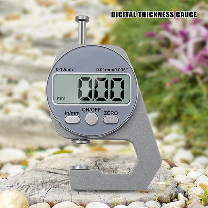 Mini Digital Thickness Gauge - With Large LCD Screen Display, for Thickness Measurement of Paper, Pipe, Sheet Metal