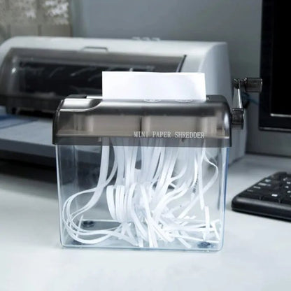 Mini Paper Shredder -  Electric Mini Shredder Paper Cutting Machine for Office, Home, School and Stationery