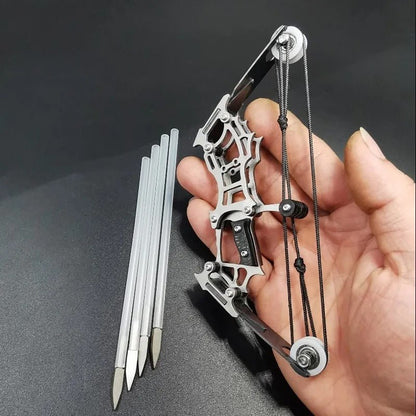 Mini Toothpick Archery Game - Small Pulley Bow Arrow Shooting Toy for Indoor and Outdoor