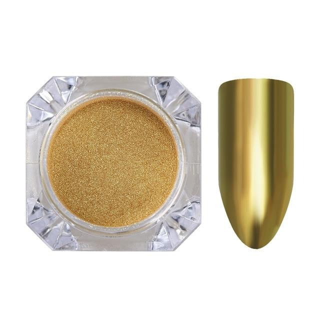 Mirror Nail Polish - Art Pigment Powder Nail Glitters Metallic Color