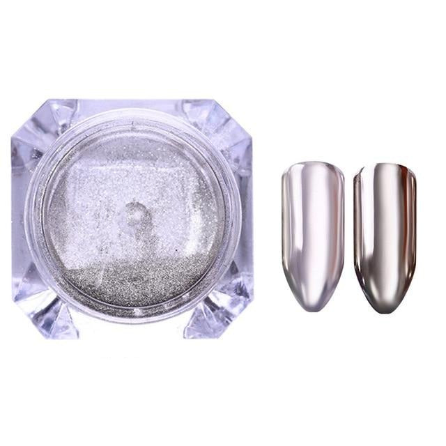 Mirror Nail Polish - Art Pigment Powder Nail Glitters Metallic Color