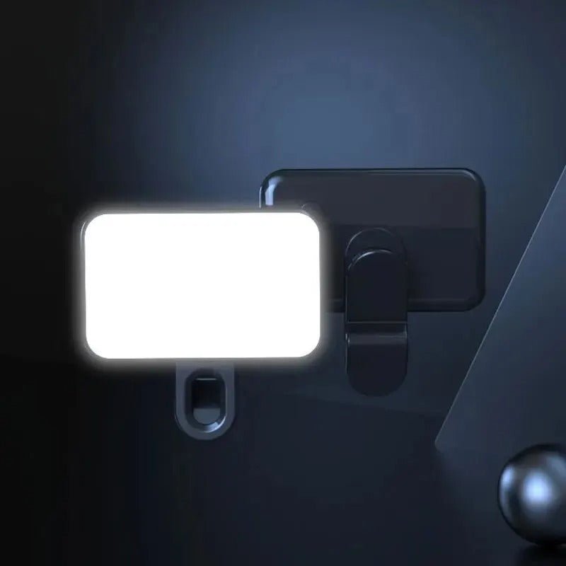 Mobile Phone Clip-On LED Light - LED High Power Rechargeable Clip Fill Video Selfie Light for Phone