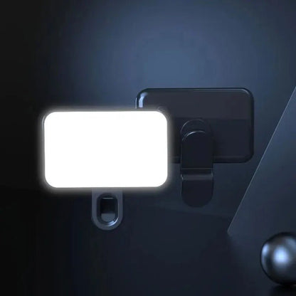 Mobile Phone Clip-On LED Light - LED High Power Rechargeable Clip Fill Video Selfie Light for Phone