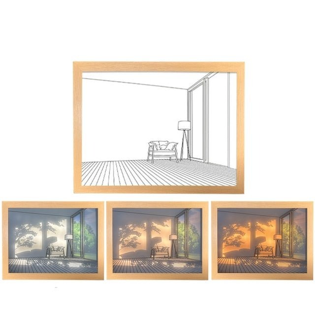 Modern Led Light Painting - INS Decor