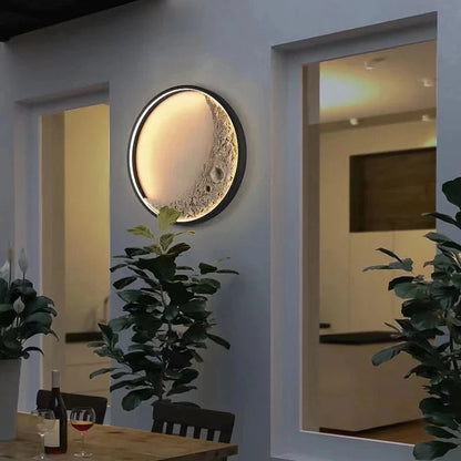 LED Crescent Moon Wall Light - Minimalist Art Foyer, Bedroom, and Balcony Sconce - Creative Crescent Moon Wall Lamp Design Decorative Lighting Fixtures