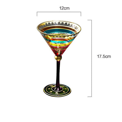 Moroccan Nights Nordic Stained Glass Goblets – Chic Wine & Cocktail Indulgence