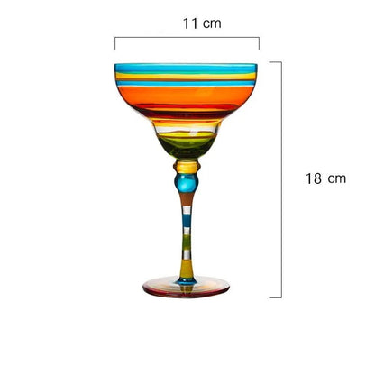 Moroccan Nights Nordic Stained Glass Goblets – Chic Wine & Cocktail Indulgence
