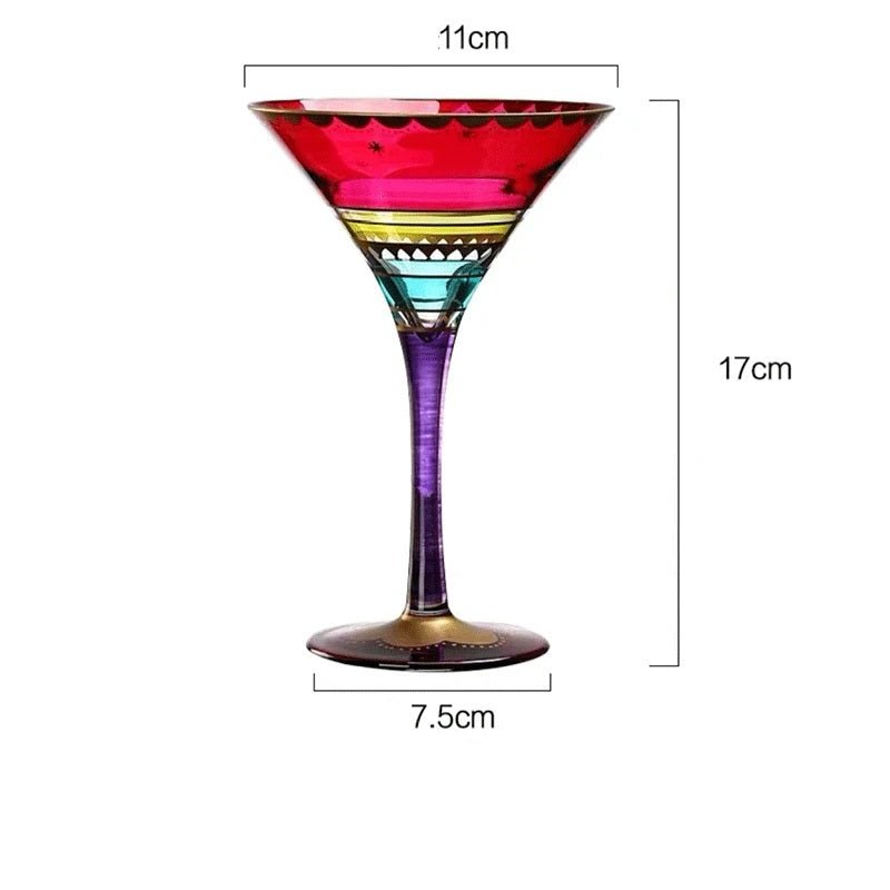 Moroccan Nights Nordic Stained Glass Goblets – Chic Wine & Cocktail Indulgence