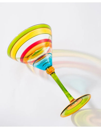 Moroccan Nights Nordic Stained Glass Goblets – Chic Wine & Cocktail Indulgence