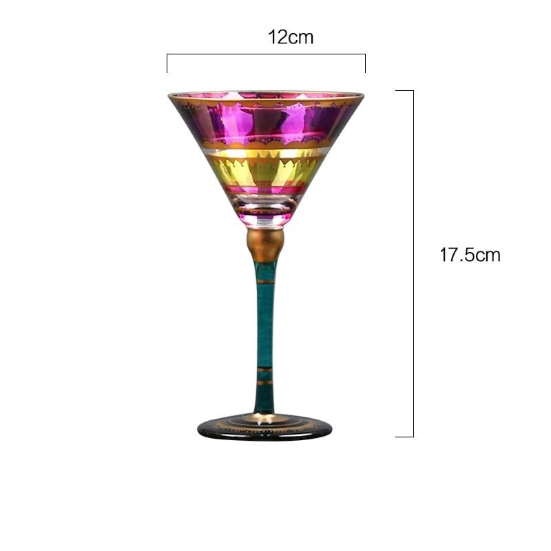 Moroccan Nights Nordic Stained Glass Goblets – Chic Wine & Cocktail Indulgence