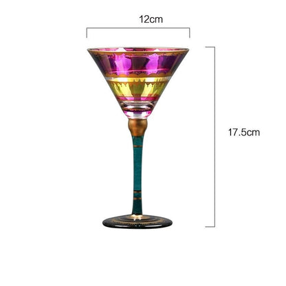 Moroccan Nights Nordic Stained Glass Goblets – Chic Wine & Cocktail Indulgence