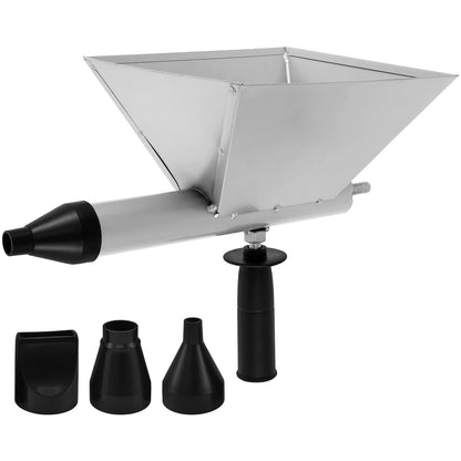 Mortar Grout Gun for Electric Drill – Caulking Gun Applicator with Steel Hopper & 4 Nozzles