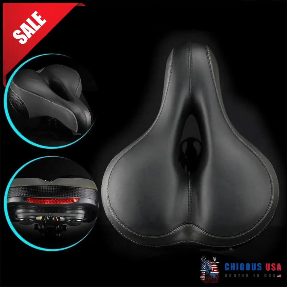 Most Comfortable Bike Seat With Memory Foam Waterproof Saddle Universal Fit Shock Absorbing