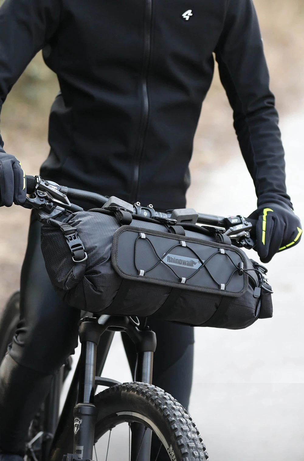 Bike Handlebar Bag – 12L Waterproof Bicycle Rack Bag with Replaceable Dry Liner for Ultimate Storage & Travel Convenience