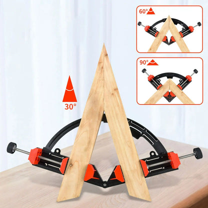 Multi-angles Movable Right Angle Clamp - 30-90 Degrees Adjustable Angle Clamps Cutting Tool for Carpenter