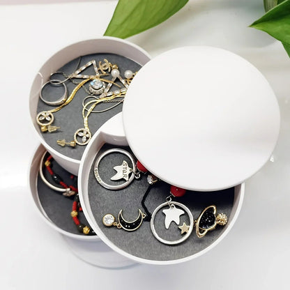 Multi-Layer Rotating Jewelry Organizer - Rotating Small Jewelry Box