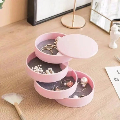 Multi-Layer Rotating Jewelry Organizer - Rotating Small Jewelry Box