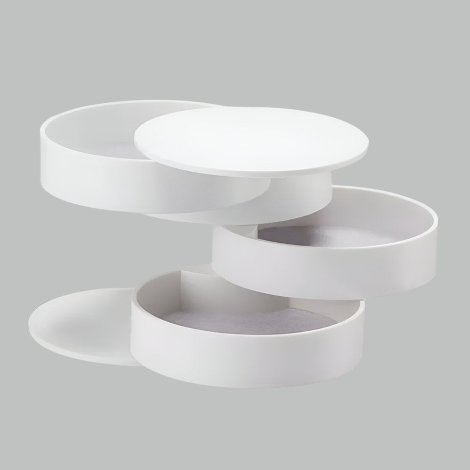 Multi-Layer Rotating Jewelry Organizer - Rotating Small Jewelry Box