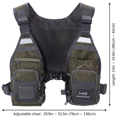 Multi-Pockets  Fishing Life Vest - Ultra Lightweight Fly Fishing Vest for Men and Women