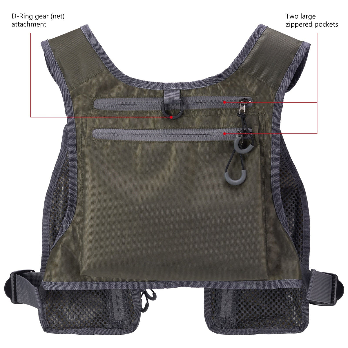 Multi-Pockets  Fishing Life Vest - Ultra Lightweight Fly Fishing Vest for Men and Women