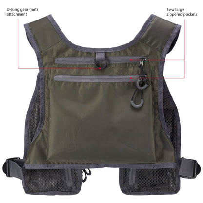 Multi-Pockets  Fishing Life Vest - Ultra Lightweight Fly Fishing Vest for Men and Women