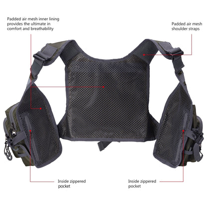 Multi-Pockets  Fishing Life Vest - Ultra Lightweight Fly Fishing Vest for Men and Women