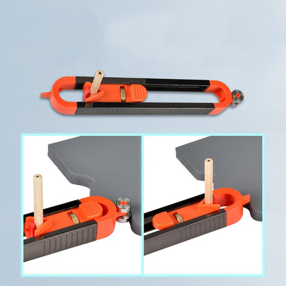 Multifunction Contour Profile Gauge - Measuring Copy Template Floor Tile Laying Cutting Drawing Woodworking Tools and Pencil tool
