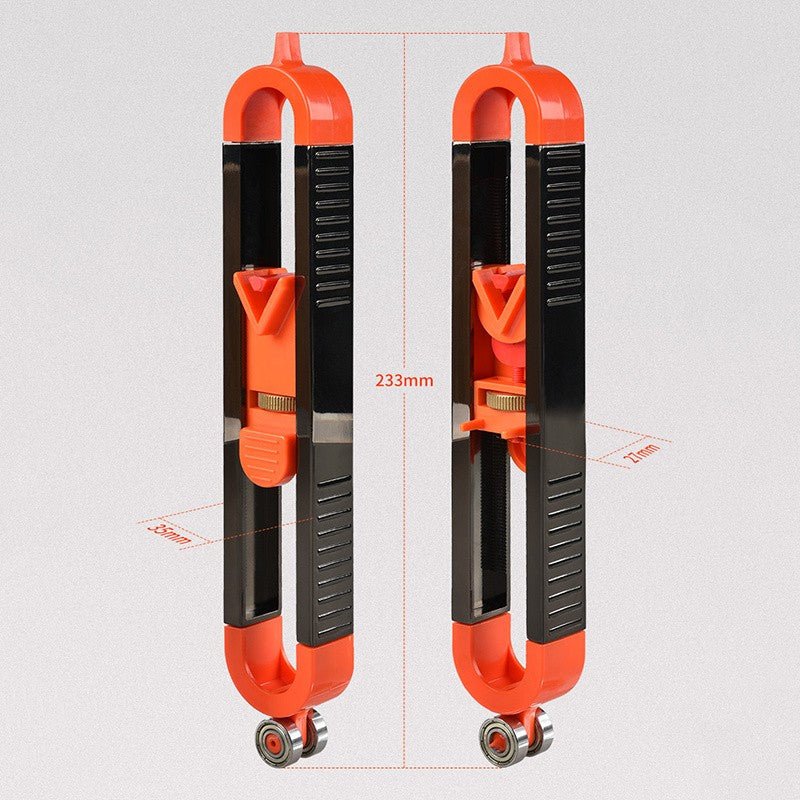Multifunction Contour Profile Gauge - Measuring Copy Template Floor Tile Laying Cutting Drawing Woodworking Tools and Pencil tool
