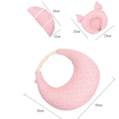 Multifunction Nursing Pillow - Breastfeeding Pillows for Mom and Baby with Adjustable Waist Strap and Removable Cotton Cover
