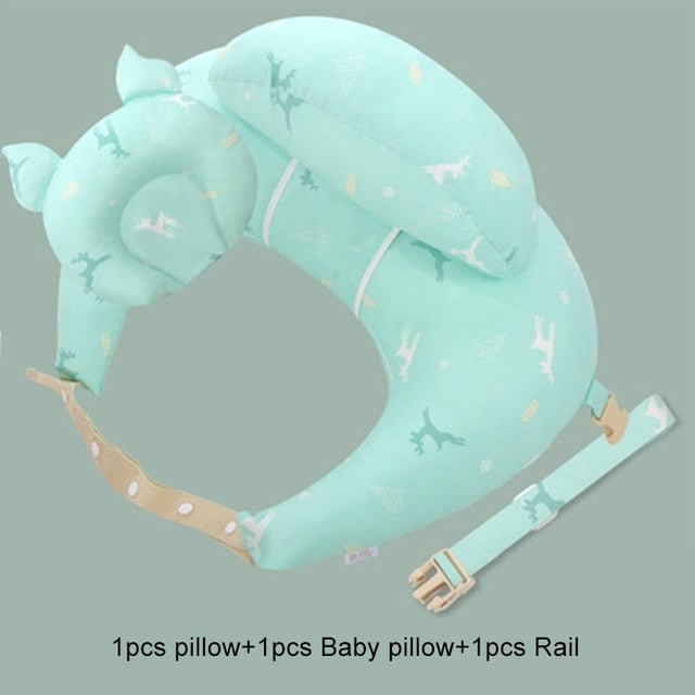 Multifunction Nursing Pillow - Breastfeeding Pillows for Mom and Baby with Adjustable Waist Strap and Removable Cotton Cover