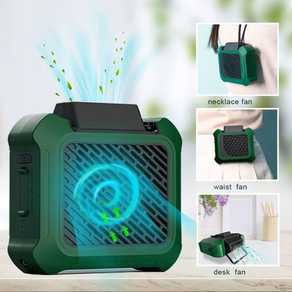 Multifunction Portable Rechargeable Waist & Neck Fan - Personal Wearable Fan for Outdoor, Working and Camping Trip