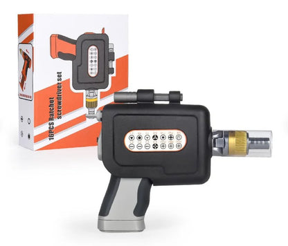 Multifunction Rachet Screwdriver Set - All in One Craftsman Tool with 180 Degree Pivoting Adjustable Angle
