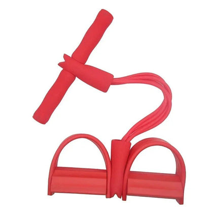Multifunction Tension Rope 4-Tube Elastic Yoga Pedal Puller