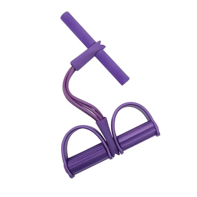 Multifunction Tension Rope 4-Tube Elastic Yoga Pedal Puller