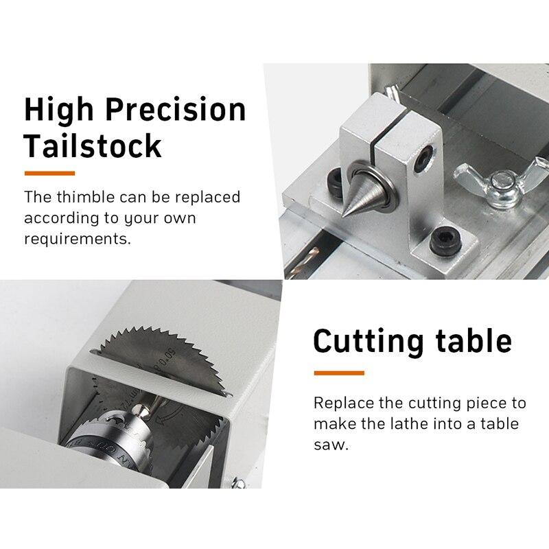 Multifunctional Mini Metal & Wood Lathe