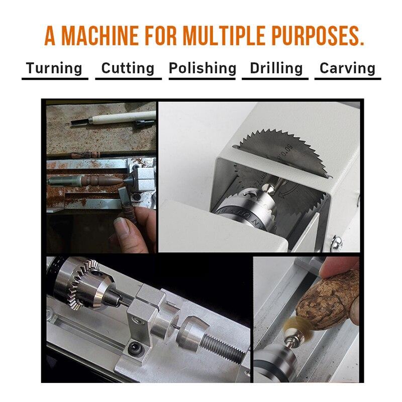 Multifunctional Mini Metal & Wood Lathe