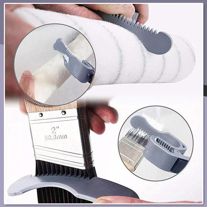 Multifunctional Painting Tool - Paint Bucket Handle & Opener, Magnetic Brush Holder, Bucket Opener Paint Water-Based Latex Paint Bucket Clip Tool