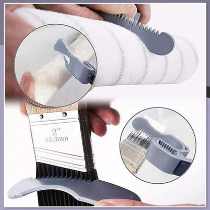 Multifunctional Painting Tool - Paint Bucket Handle & Opener, Magnetic Brush Holder, Bucket Opener Paint Water-Based Latex Paint Bucket Clip Tool